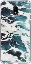 Samsung Galaxy J3 (2017) Hoesje Transparant TPU Case - Waves #ffffff