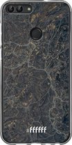 Huawei P Smart (2018) Hoesje Transparant TPU Case - Golden Glitter Marble #ffffff