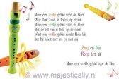 Kinderkaart - A6 - 10x15cm - Met envelop - Maak een vrolijk geluid - Christelijke kaart - Majestic Ally - 12 stuks