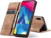 caseme - Hoesje geschikt voor Samsung Galaxy A10 - wallet book case - magneetsluiting - licht bruin
