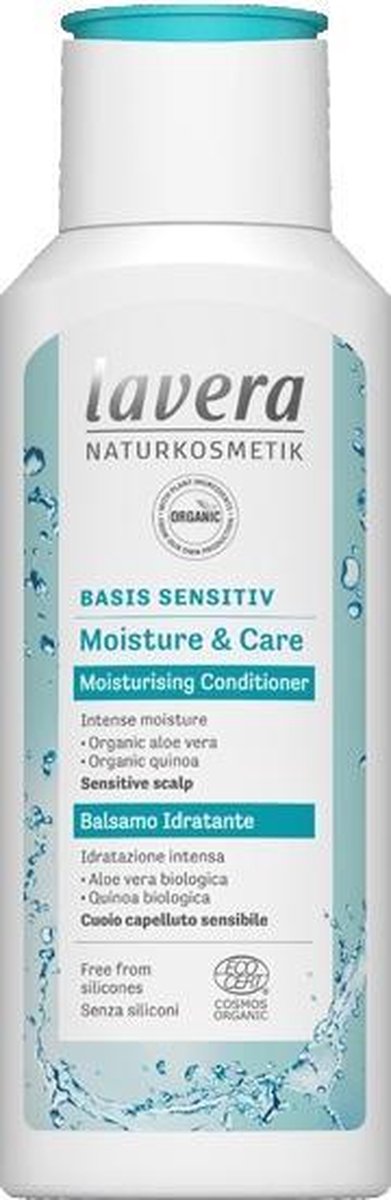 Lavera Basis Sensitiv conditioner moisture & care - 200 ml - 100% natuurlijk.