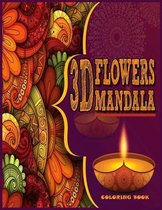 3D Flowers Mandala Coloring Book