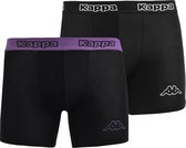 Kappa - Boxer 2 Pack - Zwart - Heren - maat  M