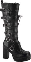 Demonia Kniehoge laarzen -42 Shoes- GOTHIKA-200 US 12 Zwart