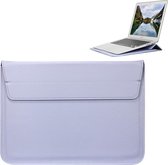 Universele envelopstijl PU lederen tas met houder voor ultradunne notebook tablet-pc 13.3 inch, afmeting: 35x25x1.5cm (blauw paars)