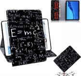Formulepatroon Horizontale Flip Leather Case voor Huawei MediaPad M5 Lite 10.1, met houder en kaartsleuf en portemonnee