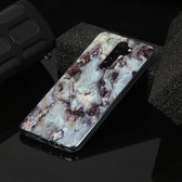 Voor Xiaomi Redmi Note 8 Pro marmeren patroon Soft TPU beschermhoes (grijs)