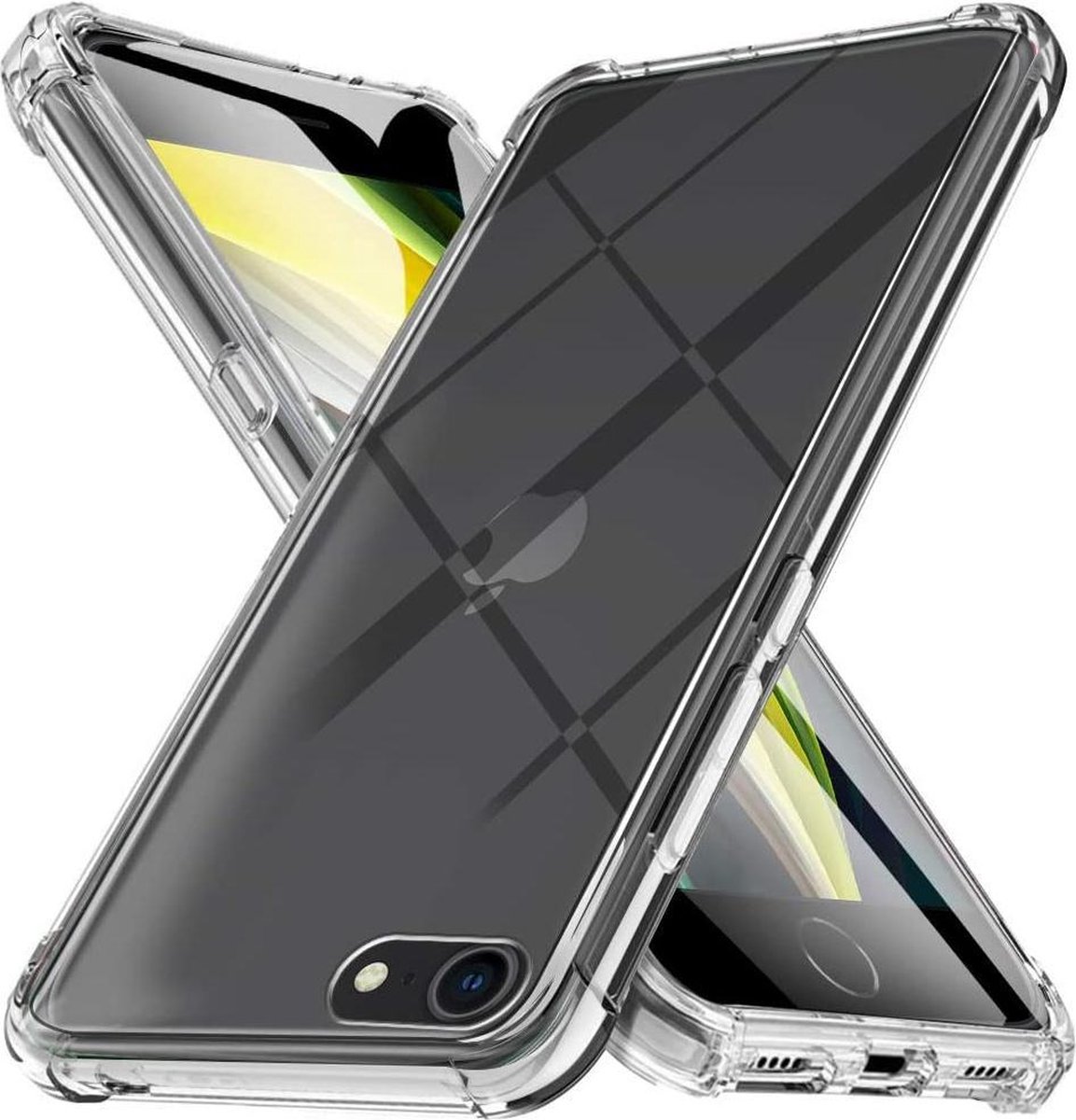 Hoesje Geschikt voor: iPhone SE 2020 / 7 / 8 - Anti -Shock Silicone - Transparant