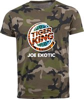 Joe Exotic Tiger King T-Shirt - Camo Groen - S