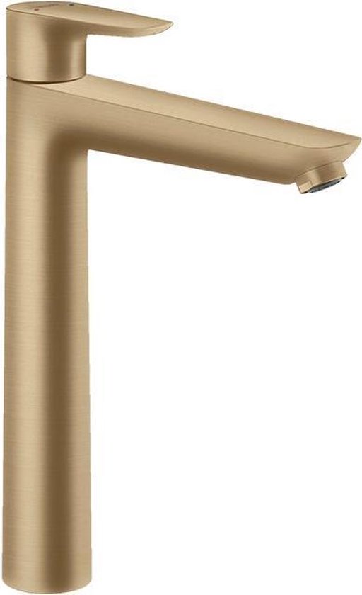 Foto: Hansgrohe talis e ngreeps wastafelmengkraan 240 met trekwaste brushed bronze