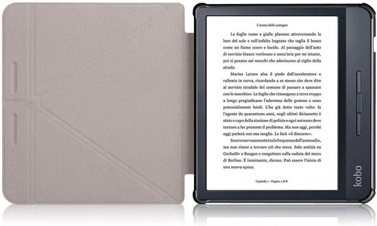 Kobo Libra H20 Hoes met magnetische sluiting en auto sleep functie Wintersweet