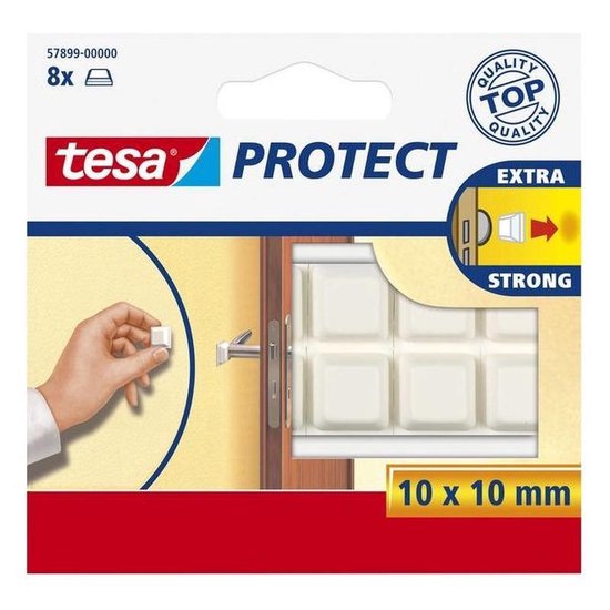 Tesa Protect Beschermblokjes - Wit - 10 x 10 mm
