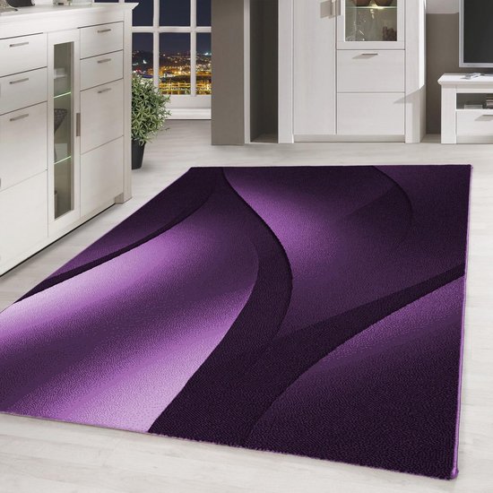 Tapis Plus Violet Low Pole - 80x300 CM