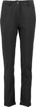 Signe Nature zwarte tapered broek van soepel stevig polyester elastan - maat 38