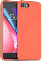Silicone case geschikt voor Apple iPhone 7 / 8  - oranje