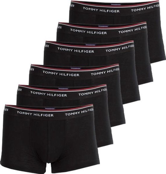 Meander Gelijkenis Afgekeurd Tommy Hilfiger 6-pack trunk essential boxershorts - zwart | bol.com