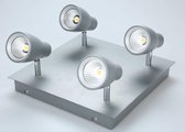LANDO Opbouwspot LED 4x10W/762lm Zilver