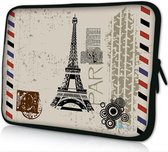 Sleevy 14 laptophoes Eiffeltoren - laptop sleeve - laptopcover - Sleevy Collectie 250+ designs