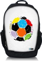 Sleevy 17,3 laptop rugzak voetbal - schooltas