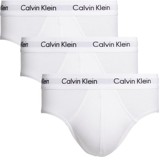 Calvin Klein hipster brief (3-pack) - heren slips - wit - Maat: M | bol.com