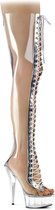 Pleaser Kniehoge laarzen -39 Shoes- DELIGHT-3026 US 9 Wit