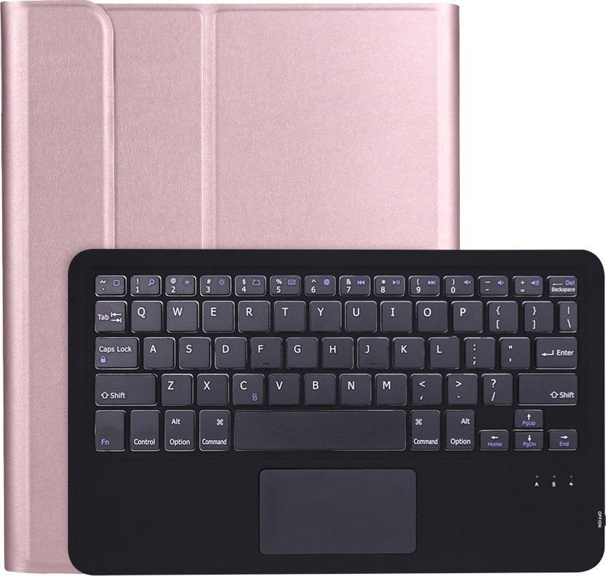 Bluetooth toetsenbord geschikt voor iPad Pro 11 (2020) - Bluetooth Toetsenbord hoes - Toetsenbord hoes met Touchpad - Roze