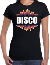 Disco fun tekst t-shirt zwart dames M