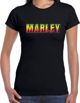 Marley fun tekst t-shirt zwart dames S