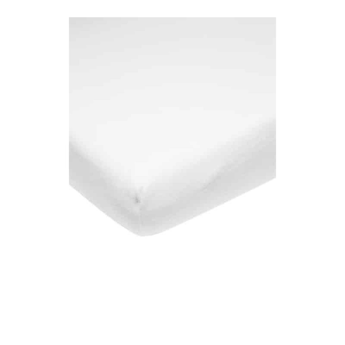 Meyco molton stretch hoeslaken co-sleeper - 50x90 cm - wit
