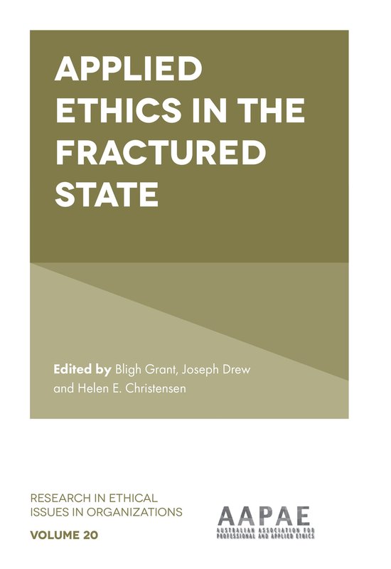 Research in Ethical Issues in Organizations 20 - Applied Eth ... - cover
