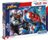 Clementoni Legpuzzel Supercolor Spider-man Junior 104 Stukjes