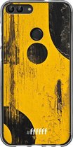 Huawei P Smart (2018) Hoesje Transparant TPU Case - Black And Yellow #ffffff