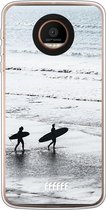 Motorola Moto Z Force Hoesje Transparant TPU Case - Surfing #ffffff