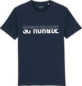 SCHURQUE DONKERBLAUW T-SHIRT