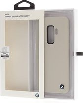 Beige hoesje BMW - Backcover - Soft Touch - Leer - Galaxy S9 Plus - BMW Edition