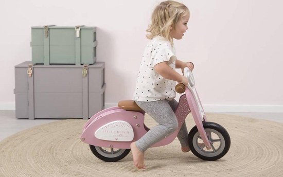 Little Dutch Verstelbare Loopscooter Roze | bol.com