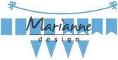 Marianne Design Creatables Snij en Embosstencil - Slinger, banners en vlaggen