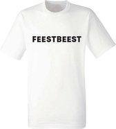 Feestbeest heren t-shirt | festival | carnaval | cadeau | maat M