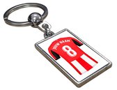 Atlético de Madrid Shirt met Jouw Naam - Seizoen 22/23 - Gepersonaliseerde Sleutelhanger met Jouw Naam en Nummer - Cadeau - Verjaardag - Kerst - Kado - Valentijn - Gepersonaliseerd