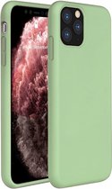 Silicone case geschikt voor Apple iPhone 11 Pro Max - lichtgroen