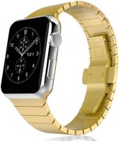 Apple Watch 40MM / 38MM Bandje Luxe Schakelband Roestvrij Staal Goud
