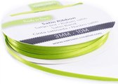 Vaessen Creative • Satijnlint dubbel 3 mm Appelgroen