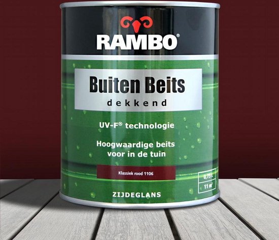 optocht lexicon spreiding Rambo Buiten Beits Dekkend - 0,75 liter - Klassiekrood | bol.com