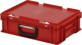 Koffer - Opbergbox - 400x300xH133mm - rood