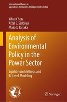 International Series in Operations Research & Management Science 292 - Analysis of Environmental Policy in the Power Sector