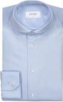 Eton  Overhemd Blauw Aansluitend - Maat UK17.5-EU44 - Heren - Never out of stock Collectie - Katoen