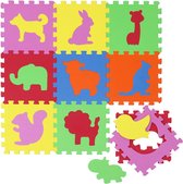 Baby Puzzelmat van Nul - Kinderen Speelmat - Eva Kruipmat Mat Dierentuindieren