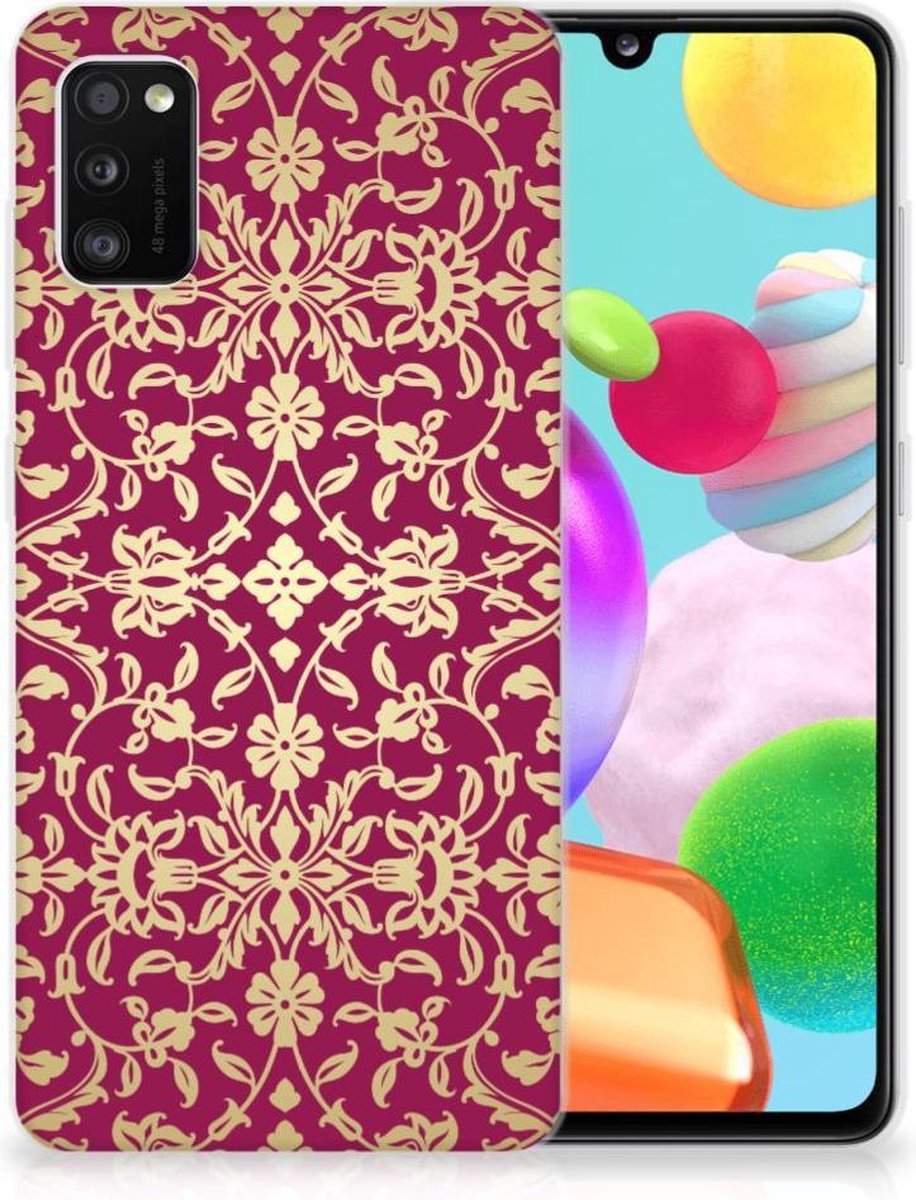 Siliconen Hoesje Samsung Galaxy A41 Barok Pink