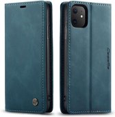 CASEME - Apple iPhone 11 Retro Wallet Case - Blauw