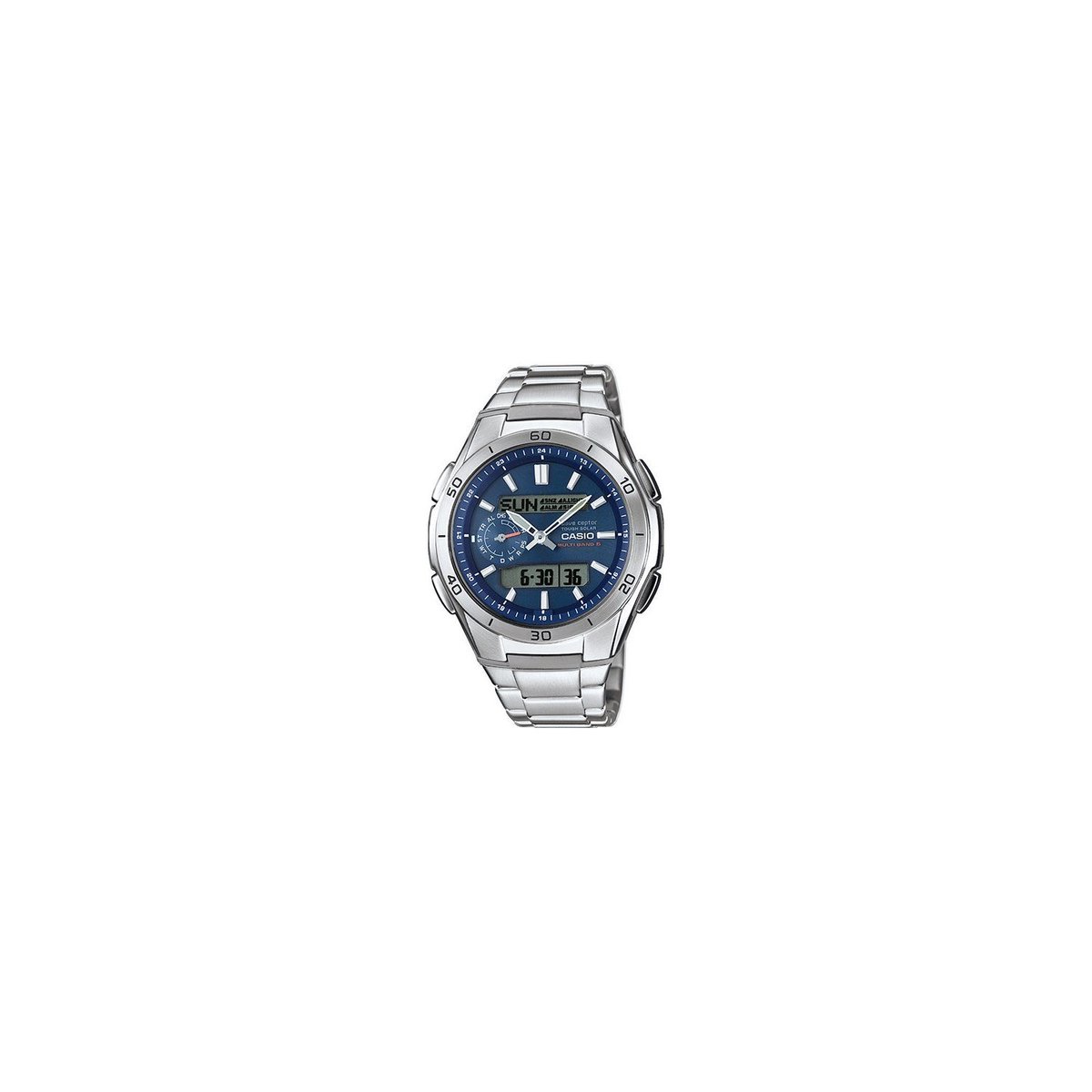 Casio WVA-M650D-2AER - Horloge - 43 mm - Staal - Grijs